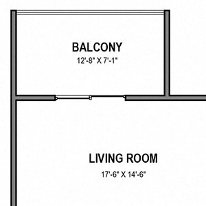 Walnut Crossings Walnut Crossings 1 BR, 1 Bath, 800 Sq.Ft. Balcony, Walnut Crossings Apartments, Monroeville, PA